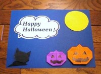 手作りの折り紙でハロウィンカードの作り方