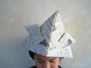 兜-手作り-簡単-工作-かぶと-新聞紙-折り紙-折り方-端午の節句-子供の日